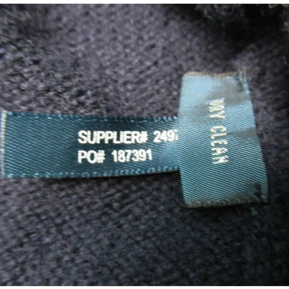 Polo By Ralph Lauren Mens Blue Lambs Wool Long Sleeve V-Neck Pullover Sweater M - Picture 6 of 7